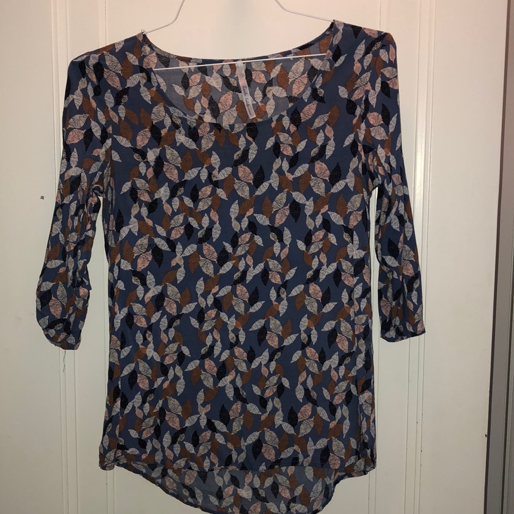 Leaf Patterned Blouse
